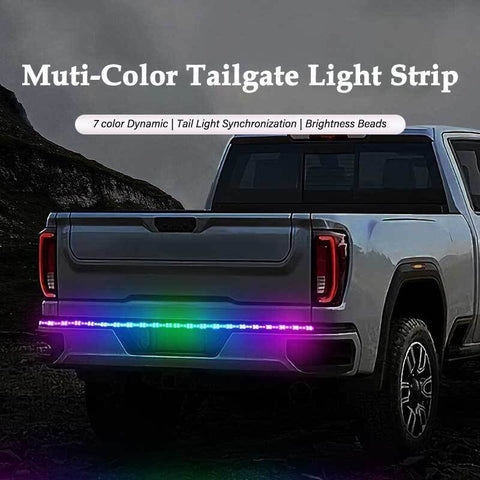 60" Inch LED Muti-Color Truck Strip Tailgate Light Bar Reverse Brake Signal