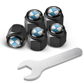 BMW Logo Tire Air Valve Stem Caps | 5Pcs