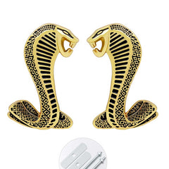 Set of 2 Shelby Logo Grille Emblem for Ford Mustang