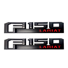 2Pcs Emblem Side Fender Badge Nameplate For F150 XLT LARIAT 2015-2023
