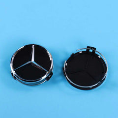 4Pcs 75mm Wheel Center Caps for Mercedes-Benz
