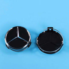 4Pcs 75mm Wheel Center Caps for Mercedes-Benz