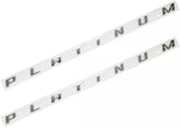 Fits F-150 F-250 F-350 SUPER DUTY PLATINUM Bed side Chrome Emblem Decal 3D Stickers