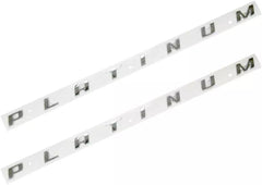 Fits F-150 F-250 F-350 SUPER DUTY PLATINUM Bed side Chrome Emblem Decal 3D Stickers