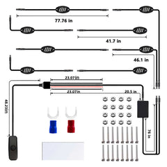 Rock Lights RGB APP Super Bright Neon Underglow Light