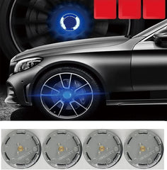 4PCS 54mm Floating LED Wheel Center Caps for 2015-2024 Ford Mustang