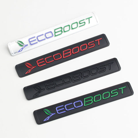 3D Metal Fender Side ECOBOOST Badge For Ford | 1Pc