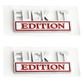 FUCKIT EDITION Emblem For Dodge Jeep | 2Pcs