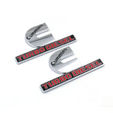 Cummins Turbo Diesel Badge for RAM 2500 3500 | 2Pcs