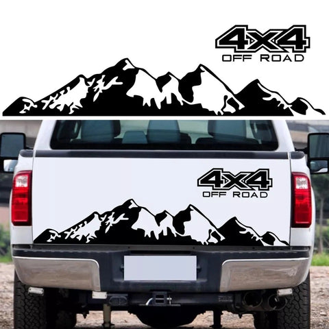 4X4 Mountain Vinyl Car Rear Decal | 1Pc