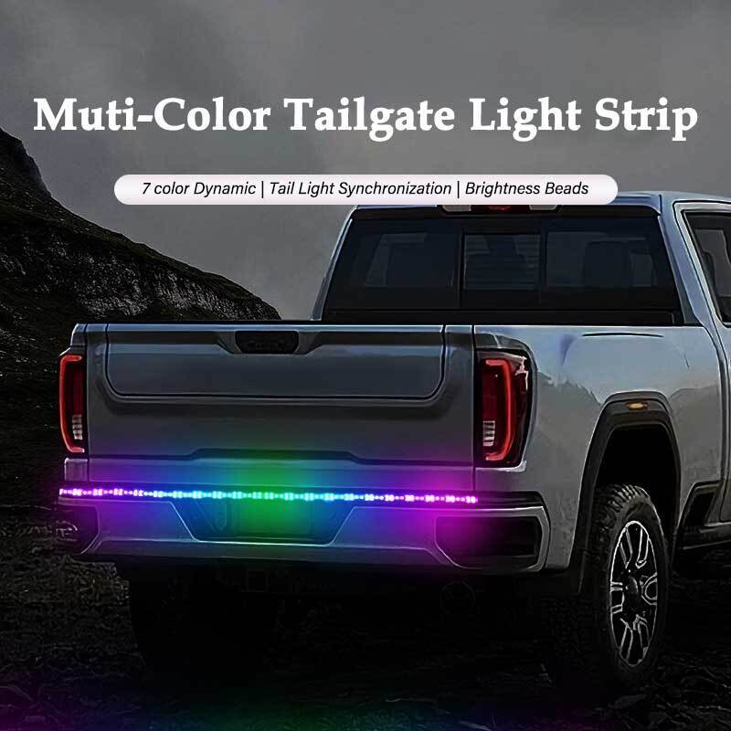 60" Inch LED Muti-Color Truck Strip Tailgate Light Bar Reverse Brake Signal Main image
