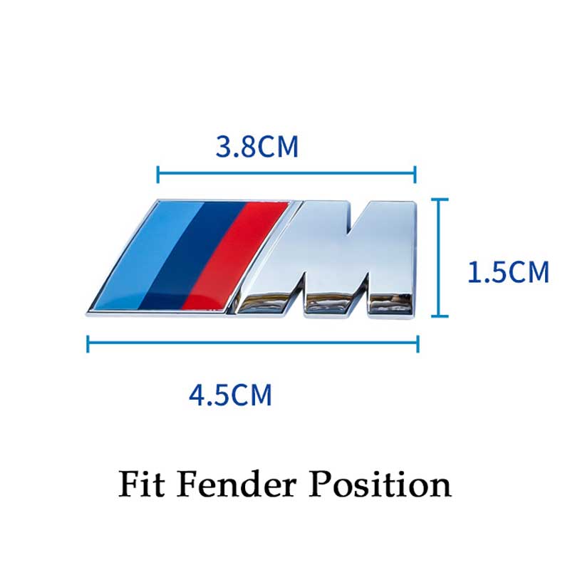 M Series Fender Trunk Emblem Sport Badge for BMW Imagen principal del producto