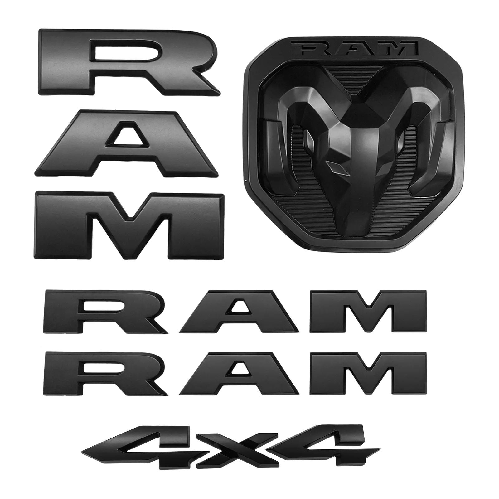 5Pcs For Grille Tailgate 4x4 Emblem Badge For Ram 1500 2019-2023 Hauptbild