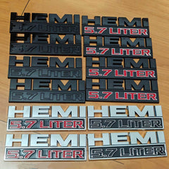 Hemi 5.7 LITER Emblem |  Side Fender | 2Pcs