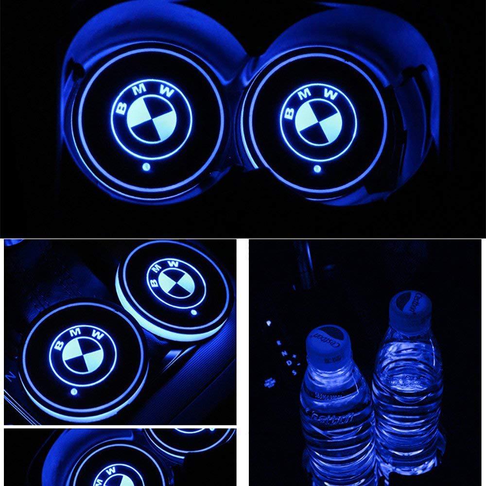BMW 7 Color LED Car Cup Holder Lights | 2Pcs Secondary image
