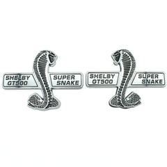 Set of 2 Cobra Shelby GT500 Super Snake Emblem for Ford Mustang