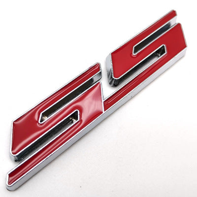 3 SS Badge Fender Trunk Emblem Decal for Chevy Camaro Impala Cobalt Secondary image