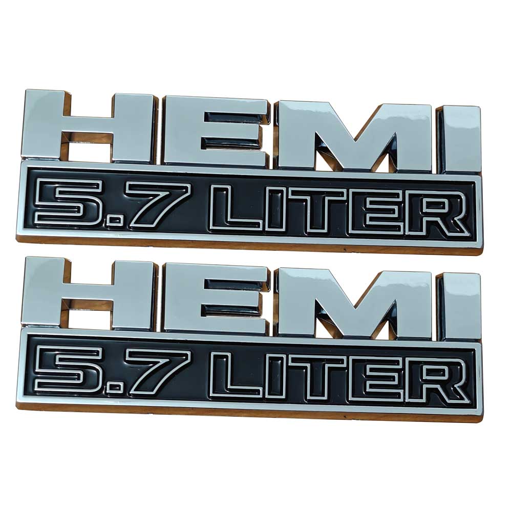 Hemi 5.7 LITER Emblem |  Side Fender | 2Pcs