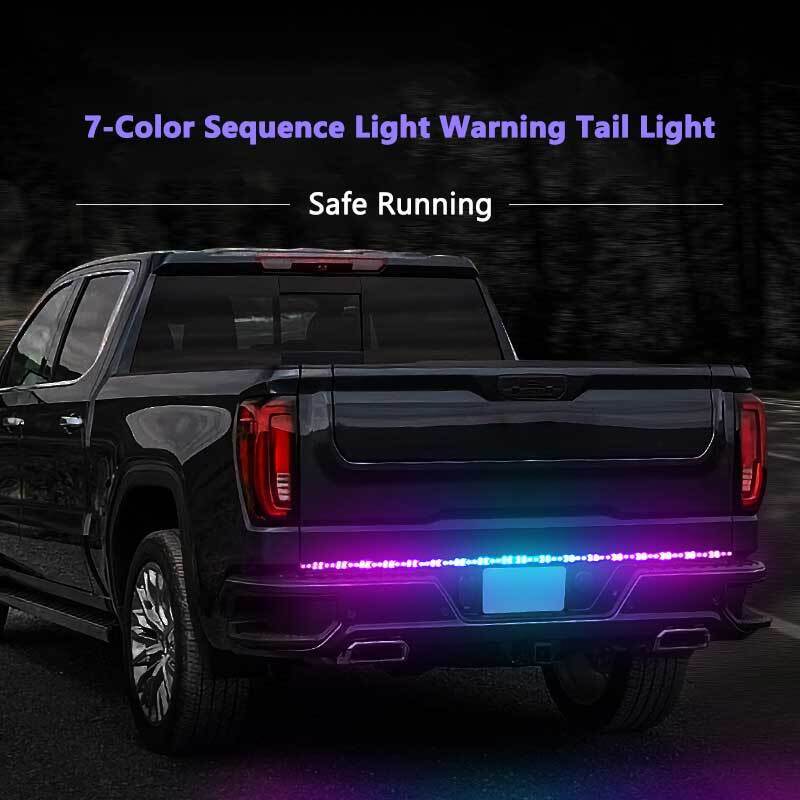 60" Inch LED Muti-Color Truck Strip Tailgate Light Bar Reverse Brake Signal Secondary image