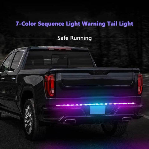 60" Inch LED Muti-Color Truck Strip Tailgate Light Bar Reverse Brake Signal