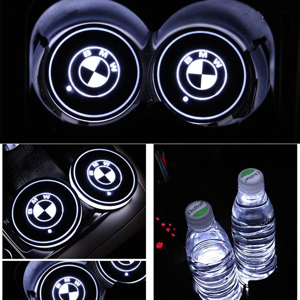 BMW 7 Color LED Car Cup Holder Lights | 2Pcs