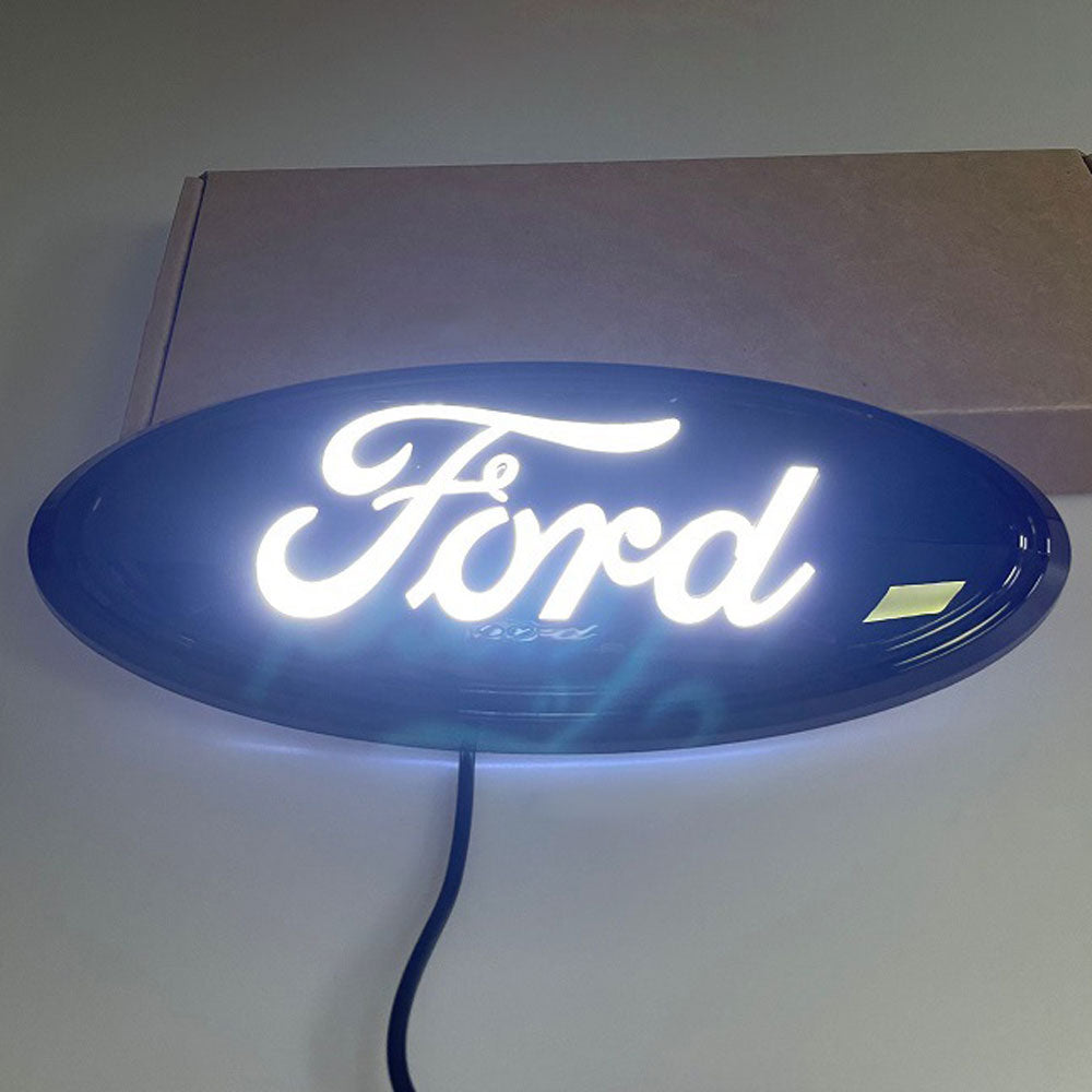 9 inch LED Emblem Black Housing For Ford F150 F250 F350 | Dynamic Static Light