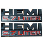 Hemi 5.7 LITER Emblem |  Side Fender | 2Pcs