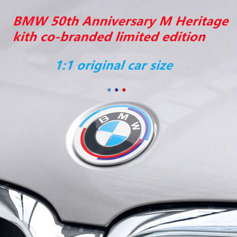 BMW 82mm Hood 82mm Trunk 46mm Steering Wheel Emblem | 3Pcs