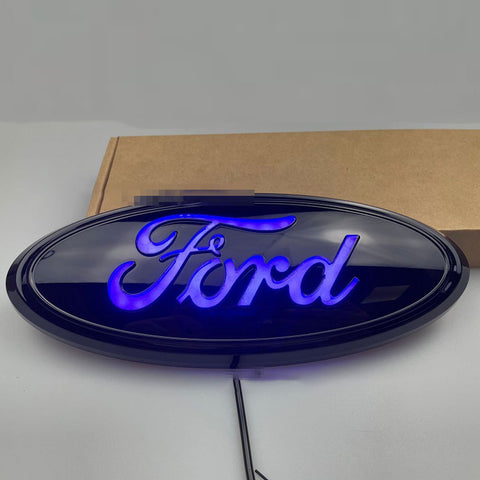 9-Inch 4D LED Ford Emblem | Dynamic Static Light | 1Pc