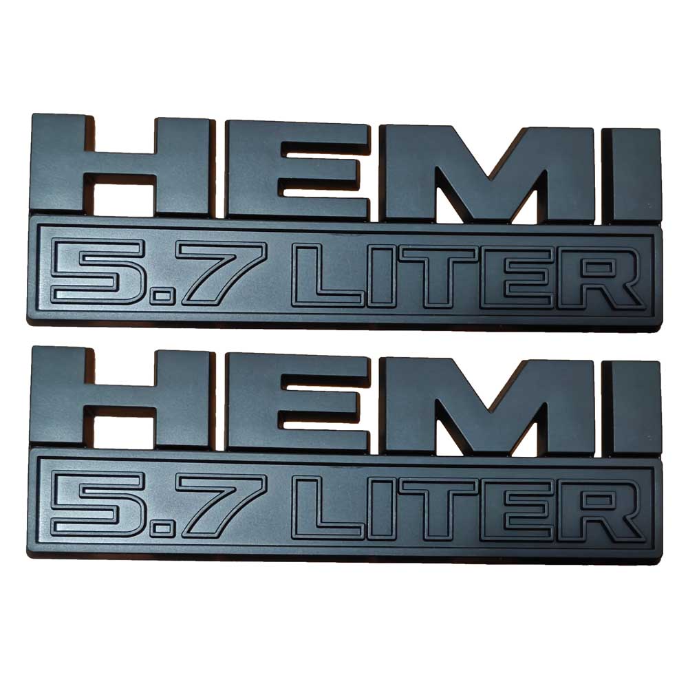 Hemi 5.7 LITER Emblem |  Side Fender | 2Pcs