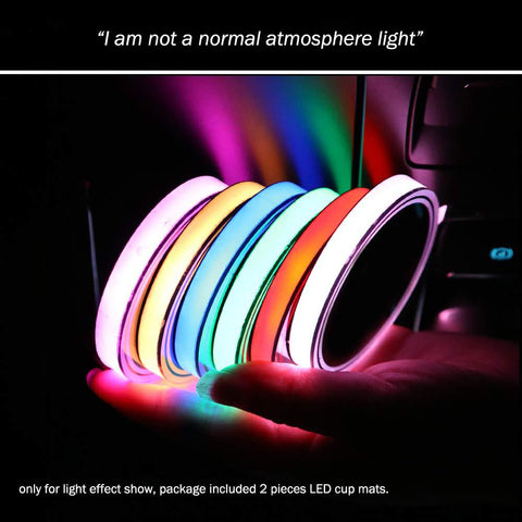 BMW 7 Color LED Car Cup Holder Lights | 2Pcs