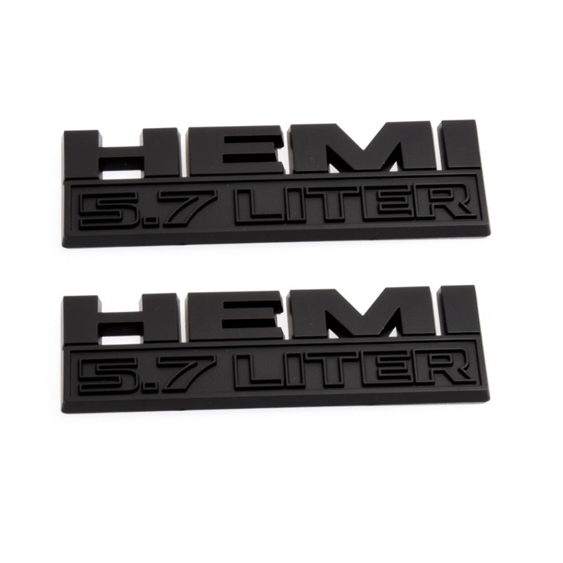 Hemi 5.7 LITER Emblem |  Side Fender | 2Pcs