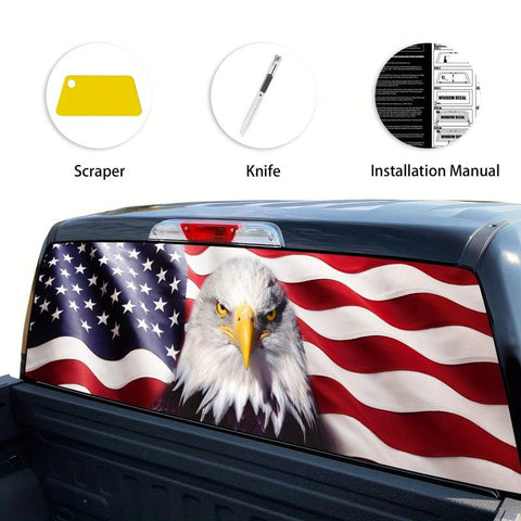 Truck Fender Car Sticker American Flag Eagle | 1Pc