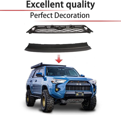 2020-2022 5th Gen Toyota 4Runner TRD PRO Black Raptor Style Grille With Letters&Amber