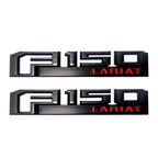 2Pcs Emblem Side Fender Badge Nameplate For F150 XLT LARIAT 2015-2023