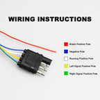 60" Inch LED Muti-Color Truck Strip Tailgate Light Bar Reverse Brake Signal