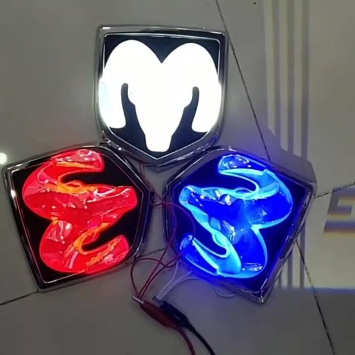 LED Emblem for RAM 1500 2500 3500 2013-2018 |  Front Rear | 1Pc Secondary image