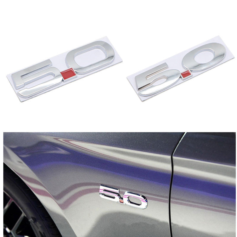 2Pcs 5.0 Emblems For Ford Mustang 2015-2024