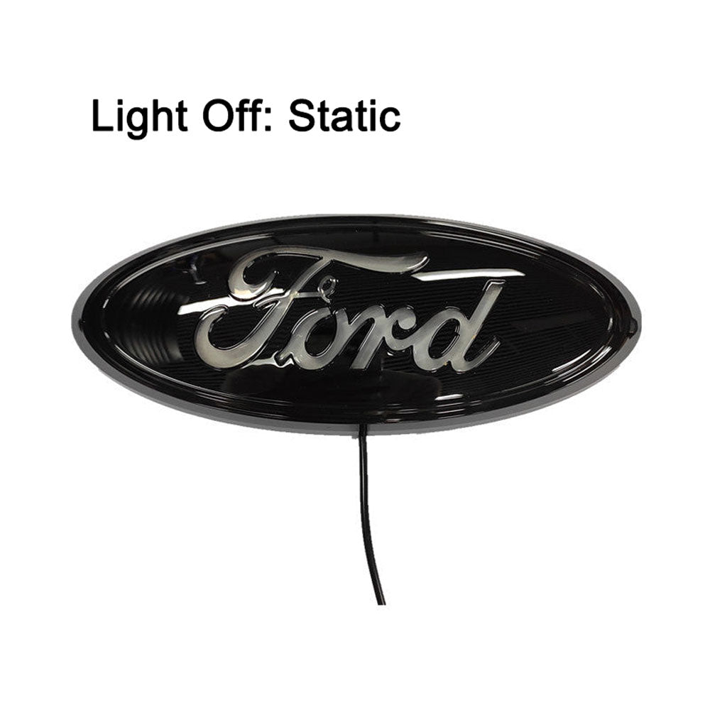 9 inch LED Emblem Black Housing For Ford F150 F250 F350 | Dynamic Static Light
