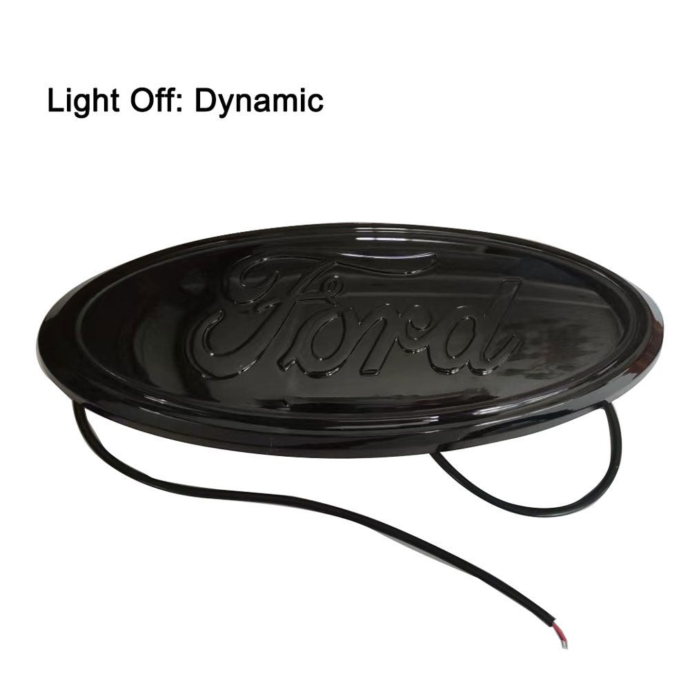 9 inch LED Emblem Black Housing For Ford F150 F250 F350 | Dynamic Static Light