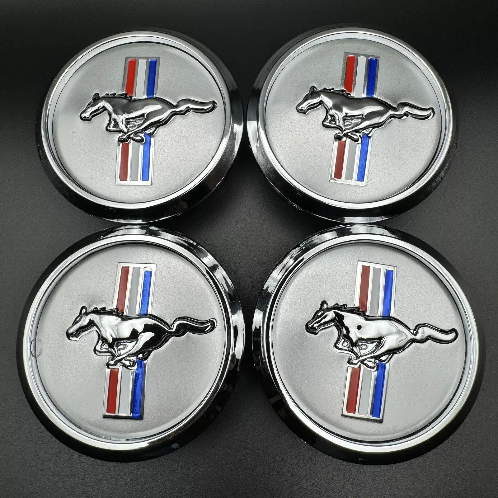 4Pcs 68mm/2.67" Wheel Center Caps for Ford Mustang 2005-2014