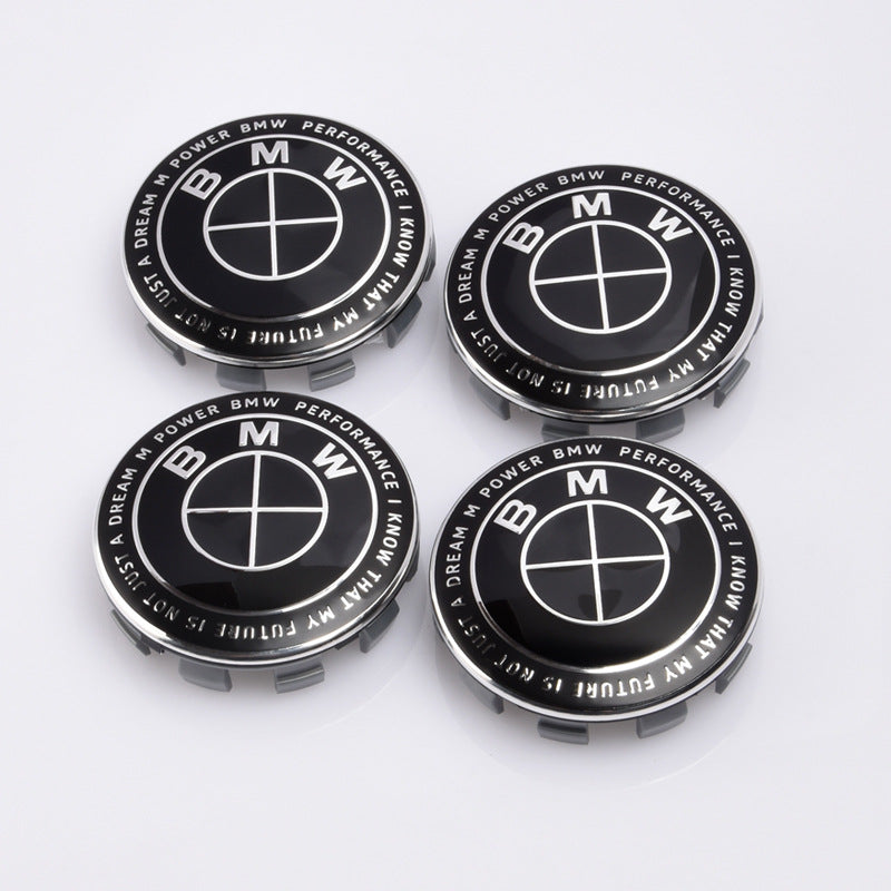 BMW Logo Wheel Hub Center Caps | 4Pcs