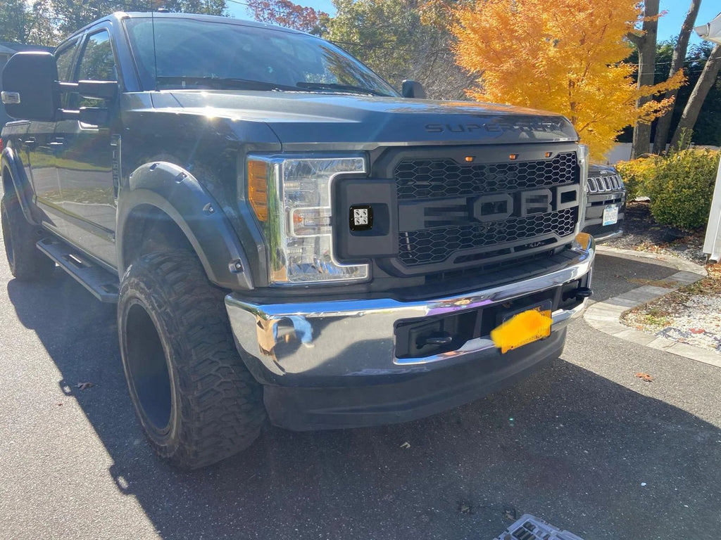 Raptor Grill For 2017-2019 Ford F250 F350 Super Duty Raptor Style Front Grille w/LED