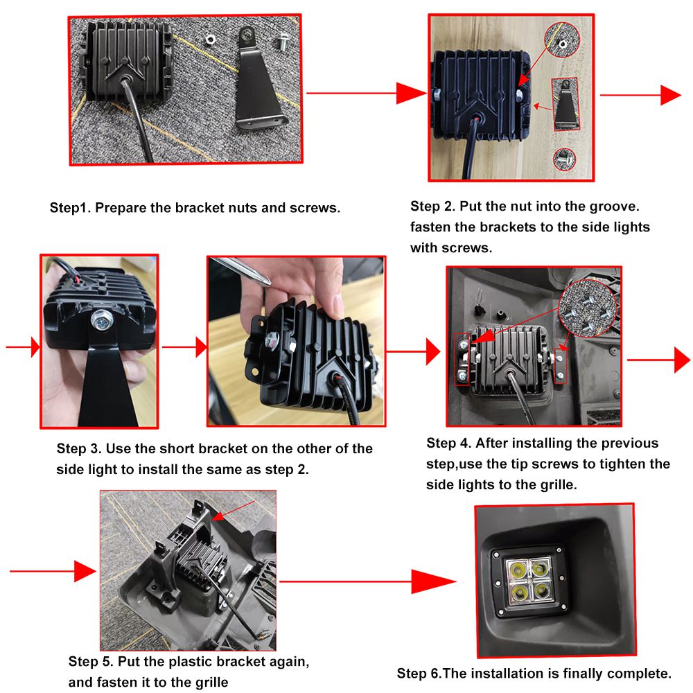 Raptor Grill For 2017-2019 Ford F250 F350 Super Duty Raptor Style Front Grille w/LED