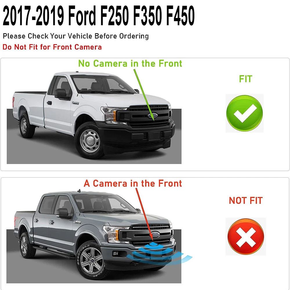 Raptor Grill For 2017-2019 Ford F250 F350 Super Duty Raptor Style Front Grille w/LED