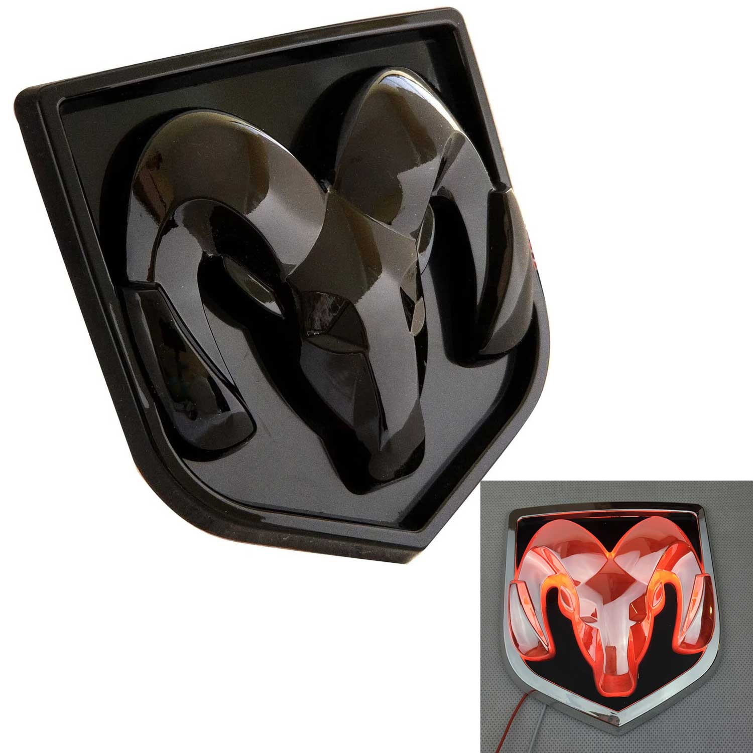 LED Emblem for RAM 1500 2500 3500 2013-2018 |  Front Rear | 1Pc