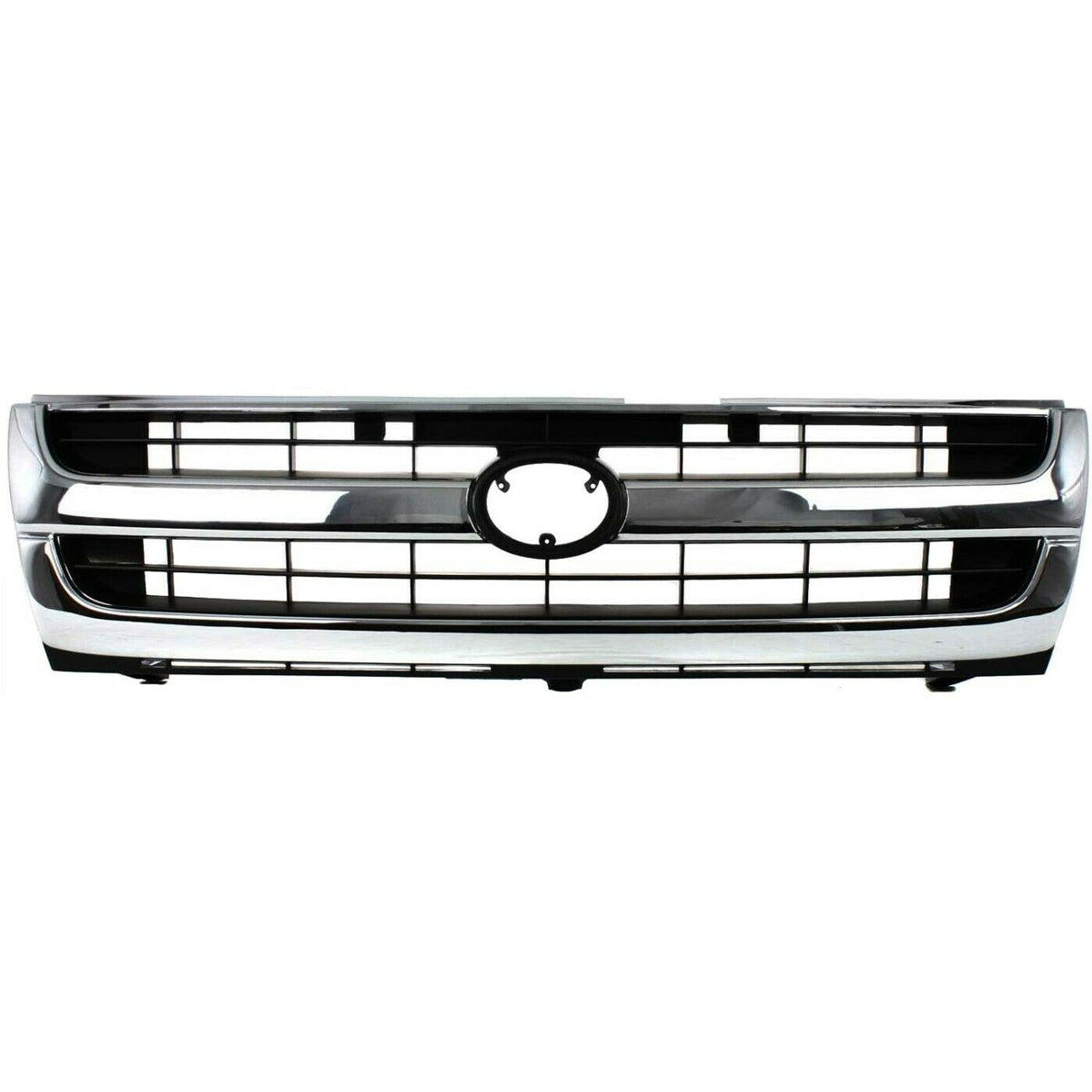 Grille For 1997-00 Tacoma Chrome Shell w/ Black Insert Plastic