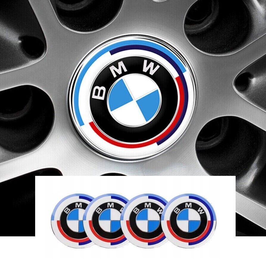 BMW Logo Wheel Hub Center Caps | 4Pcs