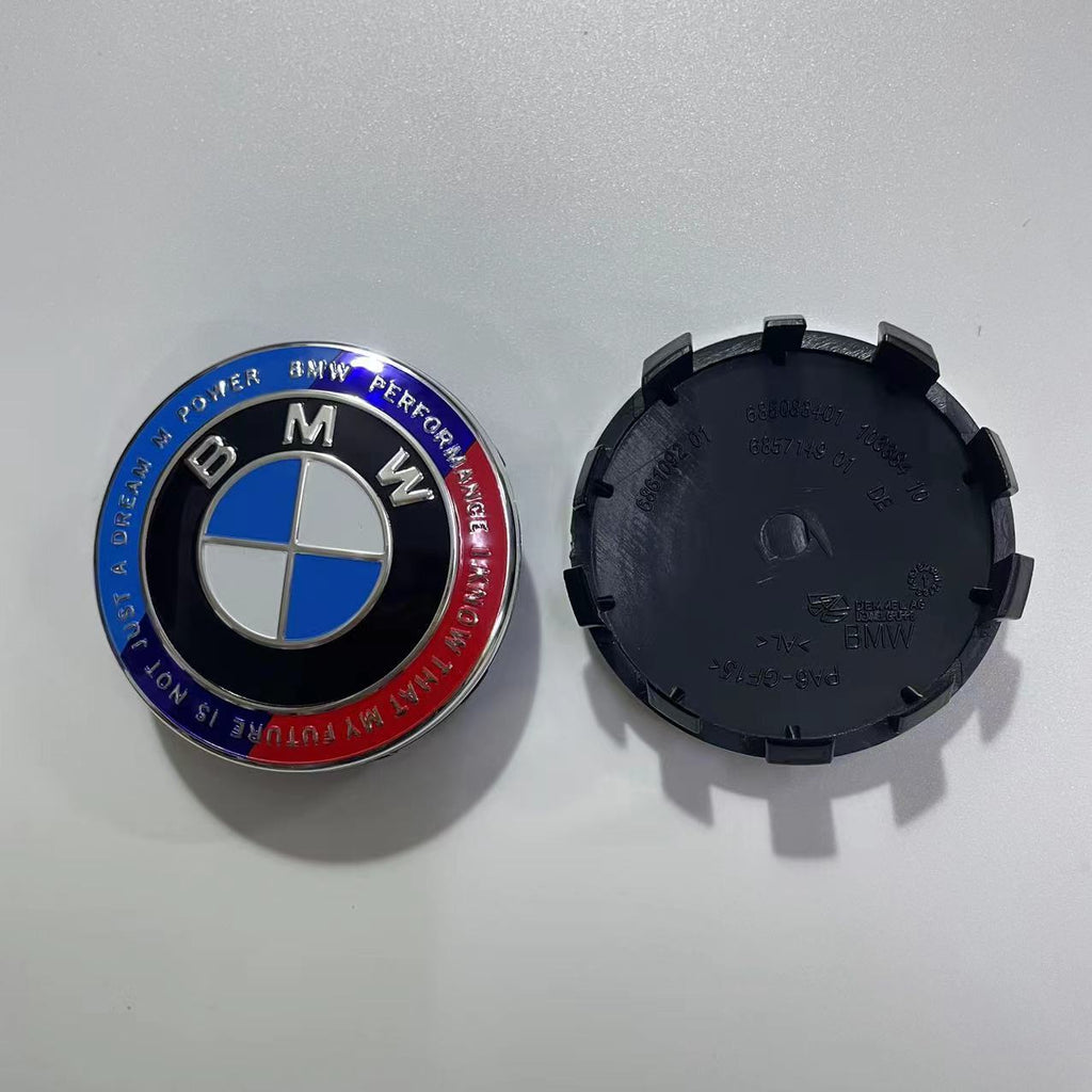 BMW Logo Wheel Hub Center Caps | 4Pcs