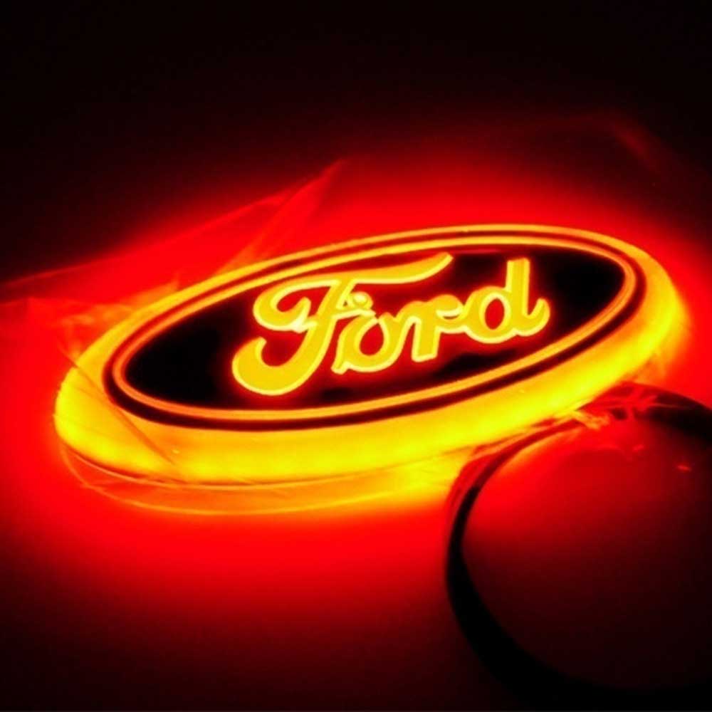 5.7 inch LED Emblem Blue Chrome Housing For Ford